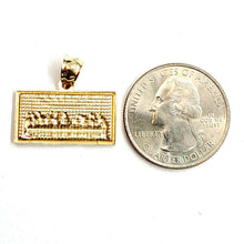 Load image into Gallery viewer, 14k two tone gold last supper pendant charm diamond cut fine gift jewelry 2.4g
