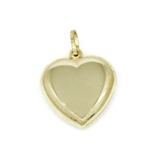 Load image into Gallery viewer, New 14k yellow Gold shiny 3D Heart pendant charm fine gift jewelry for women 3g
