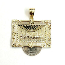Load image into Gallery viewer, New 10k yellow gold last supper pendant charm fine gift religions jewelry 10.9g
