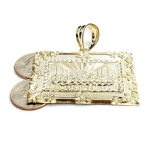 Load image into Gallery viewer, New 10k yellow gold last supper pendant charm fine gift religions jewelry 20.2g
