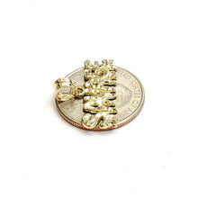 Load image into Gallery viewer, New 10k yellow Gold Savage Pendant charm diamond cut fine gift jewelry 1.3g
