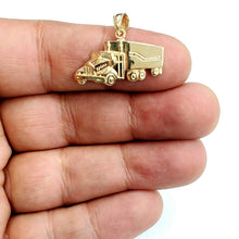Load image into Gallery viewer, New 14k yellow Gold truck car trucking Pendant charm gift fine jewelry 3.3g
