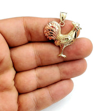 Load image into Gallery viewer, New 10k Gold rooster chicken bird Pendant charm gift fine jewelry 3.7g
