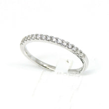Load image into Gallery viewer, New 0.18ct genuine diamond 14k White Gold Women wedding band Ring jewelry Size 7
