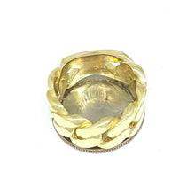 Load image into Gallery viewer, 14K solid Yellow Gold 11.6mm Cuban link Ring Band fine jewelry 17.2g size 9.5
