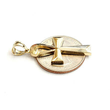 Load image into Gallery viewer, 10k yellow gold Egyptian ankh cross pendant charm fine religious jewelry 1.9g
