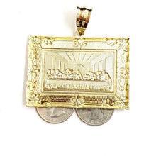Load image into Gallery viewer, New 10k yellow gold last supper pendant charm fine gift religions jewelry 20.2g

