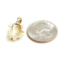 Load image into Gallery viewer, New 14k solid yellow Gold tiny Chief face head  Pendant charm fine jewelry 1.8g
