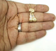 Load image into Gallery viewer, New 14k 3 color Gold Hollow eye drop Earrings for female fine gift jewelry 1.8g
