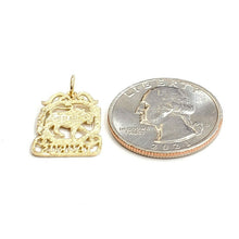 Load image into Gallery viewer, New 14k yellow Gold taurus bull zodiac sign astrology Pendant charm jewelry 1.4g
