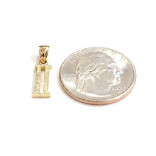 Load image into Gallery viewer, New 14KT Yellow Gold Solid Roman number 2 Pendant charm gift Fine Jewelry 1g
