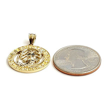 Load image into Gallery viewer, 10k yellow Gold cancer crab zodiac sign round Pendant charm fine jewelry 2.6g
