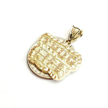 Load image into Gallery viewer, New 10k yellow Gold Thug Life word Pendant charm diamond cut fine jewelry 3.6g
