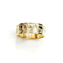 Load image into Gallery viewer, 14k yellow gold Ani Le Dodi I am my beloved&#39;s ring band Jewish jewelry 7.9g
