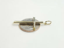 Load image into Gallery viewer, New 10k yellow gold hollow plain cross pendant charm fine jewelry religious 1.7g
