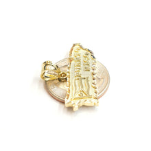 Load image into Gallery viewer, New 10k yellow gold Puerto Rico outline map pendant charm gift fine jewelry 2.9g
