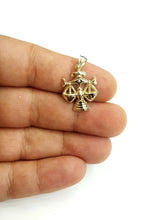 Load image into Gallery viewer, New 10k yellow solid Gold Libra zodiac astrology Pendant charm fine jewelry 2.4g
