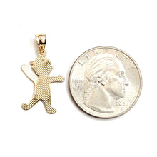 Load image into Gallery viewer, New 14k tri color gold baby boy kid Pendant charm fine gift jewelry unisex 1.2g
