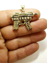 Load image into Gallery viewer, 10k yellow solid Gold automatic machine gun Pendant charm fine gift jewelry 4.9g
