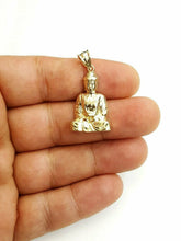 Load image into Gallery viewer, New 10k yellow gold buddha Buda buddha pendant charm fine religious jewelry 3g
