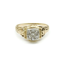 Load image into Gallery viewer, Pre owned 0.25Ct Natural Diamond 14k yellow Gold Wedding Engagement Ring Size 6
