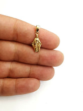 Load image into Gallery viewer, 14k solid yellow gold virgin Miraculous Milagrosa pendant religious jewelry 1g
