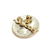 Load image into Gallery viewer, 14k yellow Gold Soccer word ball Pendant charm sport game fine jewelry gift 1.3g
