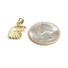 Load image into Gallery viewer, New 14k yellow Gold eagle Head Pendant charm gift fine jewelry unisex 1.4g
