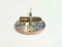 Load image into Gallery viewer, New 10k yellow gold hollow plain cross pendant charm fine jewelry religious 1.2g
