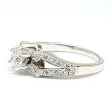 Load image into Gallery viewer, Pre-owned 0.58Ct Natural Diamond 18k White Gold Engagement Ring 6.35mm Size 5.75
