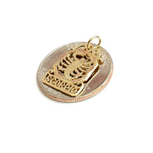 Load image into Gallery viewer, 14k yellow Gold scorpion zodiac sign astrology Pendant charm fine jewelry 1.3g
