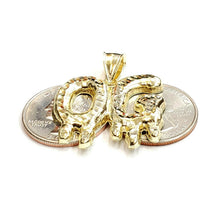 Load image into Gallery viewer, 10k yellow Gold OG original gangster word Pendant diamond cut fine jewelry 5.3g

