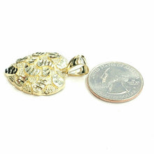 Load image into Gallery viewer, New 10k yellow gold nugget heart pendant charm fine gift  for women jewelry 4.3g

