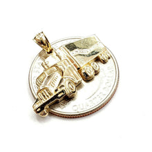 Load image into Gallery viewer, New 14k yellow Gold truck car trucking Pendant charm gift fine jewelry 3.3g
