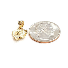 Load image into Gallery viewer, New 14k yellow Gold Hawaiian Hibiscus Plumeria flower Pendant fine jewelry 1.4g
