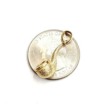 Load image into Gallery viewer, New 14k yellow Gold 3D Smoking Pipe Pendant charm tobacco fine jewelry gift 3.4g
