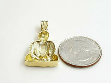 Load image into Gallery viewer, New 10k yellow gold buddha Buda buddha pendant charm fine religious jewelry 3g
