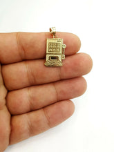 Load image into Gallery viewer, 14k yellow Gold casino slot machin las vegas Pendant fine jewelry unisex 2.2g
