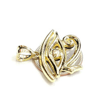 Load image into Gallery viewer, 10k yellow Gold Egyptian eye of Horus protection Pendant fine gift jewelry 3.9g

