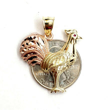 Load image into Gallery viewer, New 10k Gold rooster chicken bird Pendant charm gift fine jewelry 3.7g
