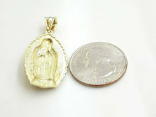 Load image into Gallery viewer, 10k gold virgin Mary Guadalupe pendant charm gift fine religious jewelry 2.8g
