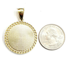 Load image into Gallery viewer, 10k yellow gold round virgin Guadalupe Pendant fine religious jewelry 1.17" 5.1g

