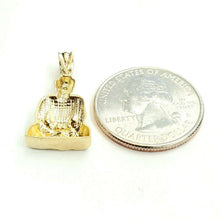 Load image into Gallery viewer, New 10k yellow gold buddha Buda Buddah pendant charm fine religious jewelry 1.9g
