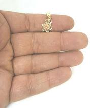 Load image into Gallery viewer, 14k gold flower Pendant charm gift fine jewelry for women 1.1g
