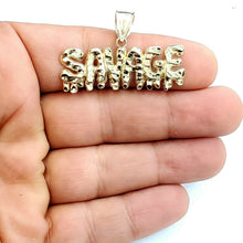 Load image into Gallery viewer, New 10k yellow Gold Savage Pendant charm diamond cut fine gift jewelry 3.3g
