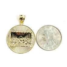 Load image into Gallery viewer, New 10k yellow gold last supper pendant charm fine gift religions jewelry 3.9g

