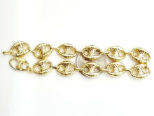 Load image into Gallery viewer, New 10K yellow gold 12.3mm hollow puff Gucci link bracelet 14.1g jewelry 9.5&quot;
