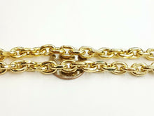 Load image into Gallery viewer, New 10K yellow gold 7.75mm Hollow rolo link chain Necklace fine gift 40.2g 26&quot;
