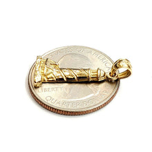 Load image into Gallery viewer, New 14k yellow gold lighhouse pendant charm gift fine jewelry 1.4g
