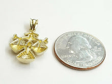 Load image into Gallery viewer, New 10k yellow solid Gold Libra zodiac astrology Pendant charm fine jewelry 2.4g

